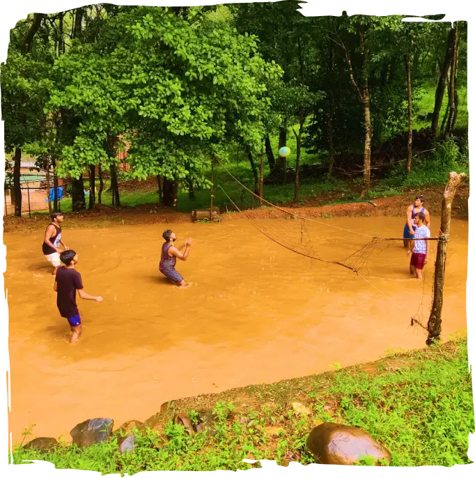 mud volleyball