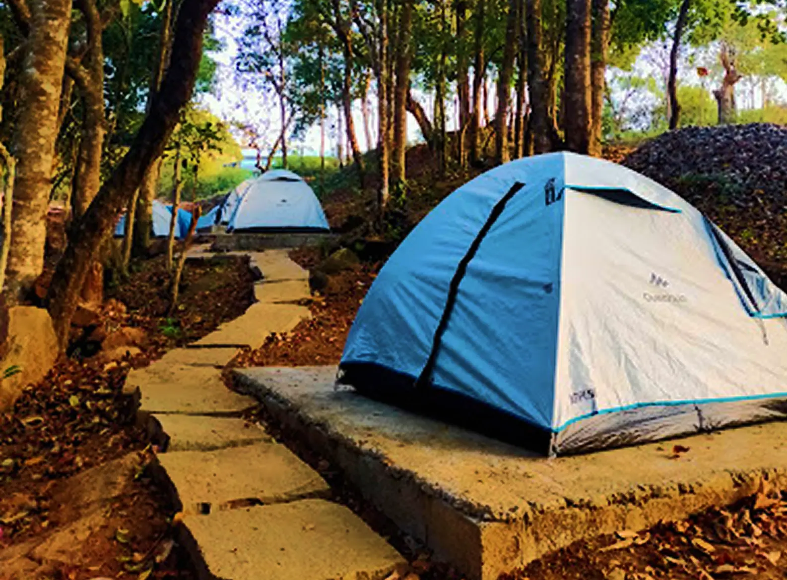 Camping In tents